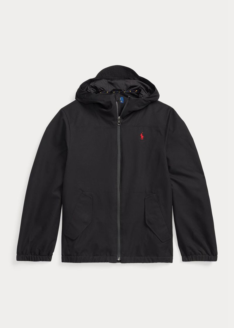 Chaqueta Ralph Lauren Niña 7-14 Años P-Layer 1 Water-Repellent Hooded Chile Negras XLPJT-2169